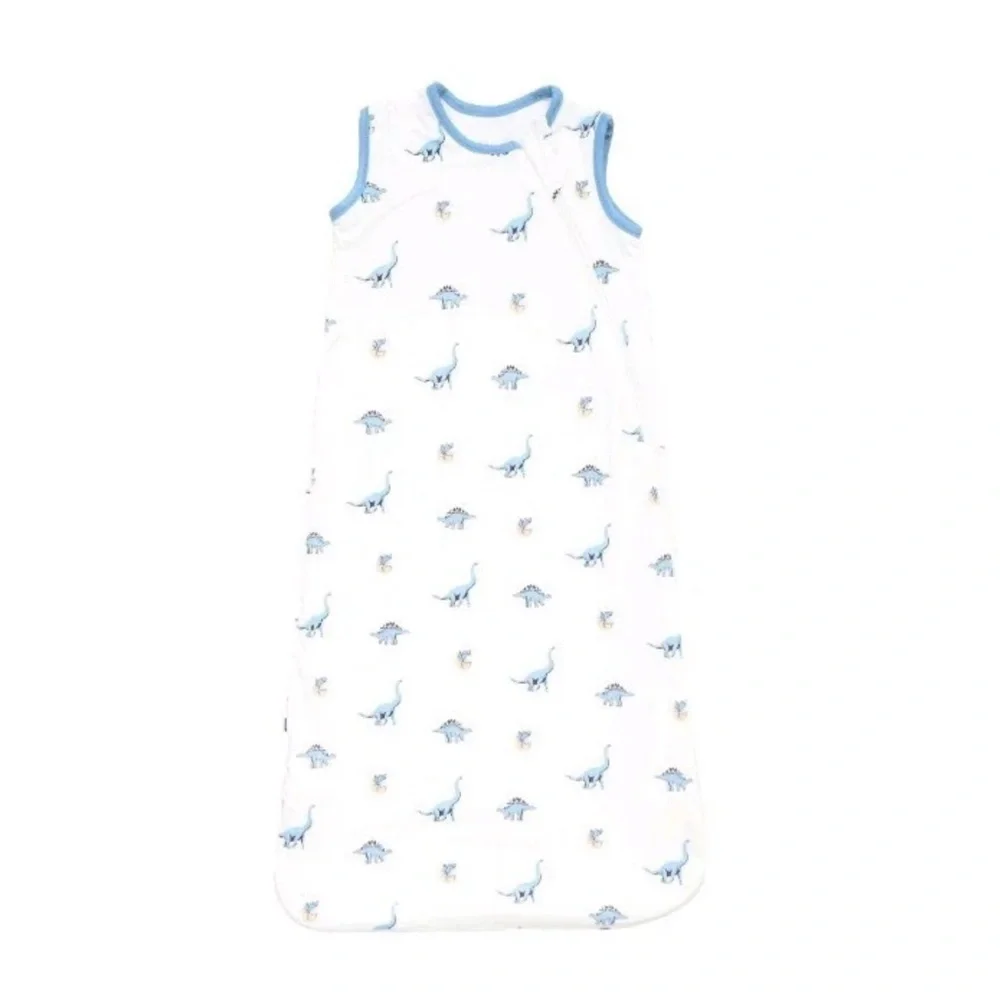 Kyte BABY White Dino Bamboo Sleep Sack 0.5 TOG size Large